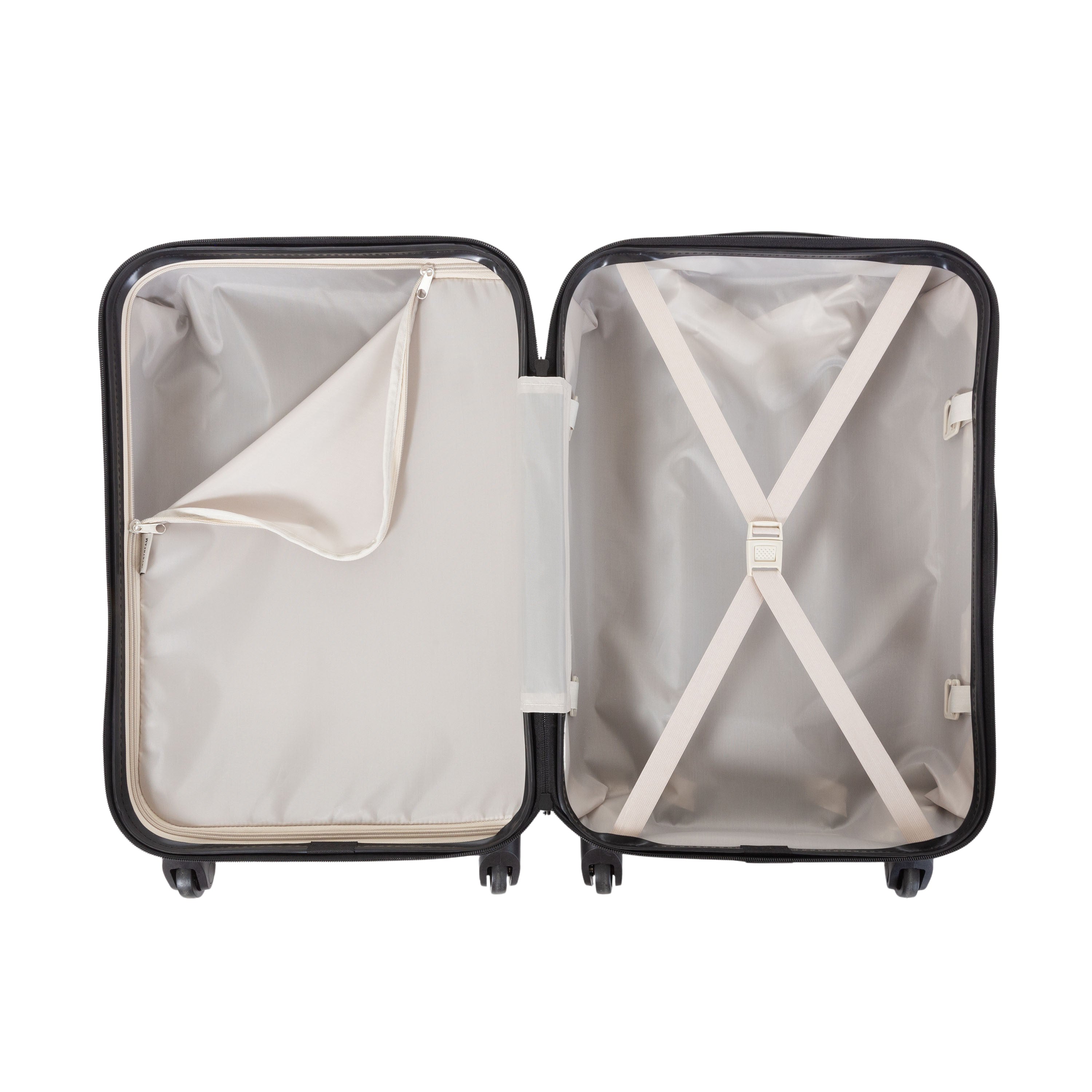 Ensemble de bagages à main Jetstream 3 pièces pour avion : valise à roulettes et 2 cubes de rangement.