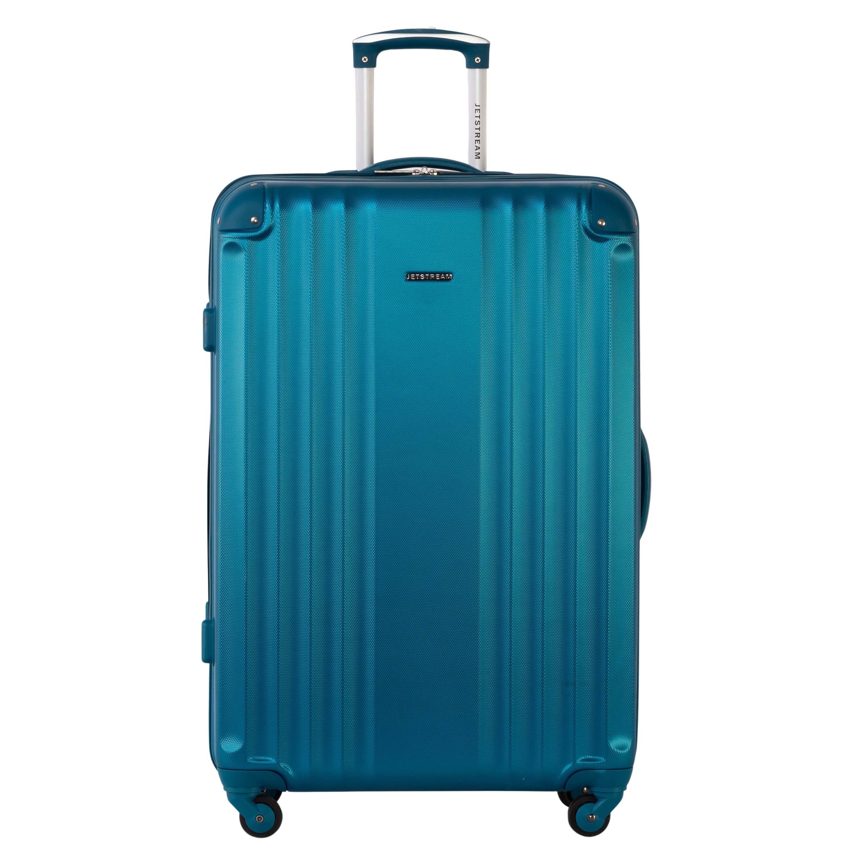 Jetstream 3 Piece Hardside Luggage Set - Rolling Wheeled Spinner Travel Lightweight ABS Suitcase, Teal