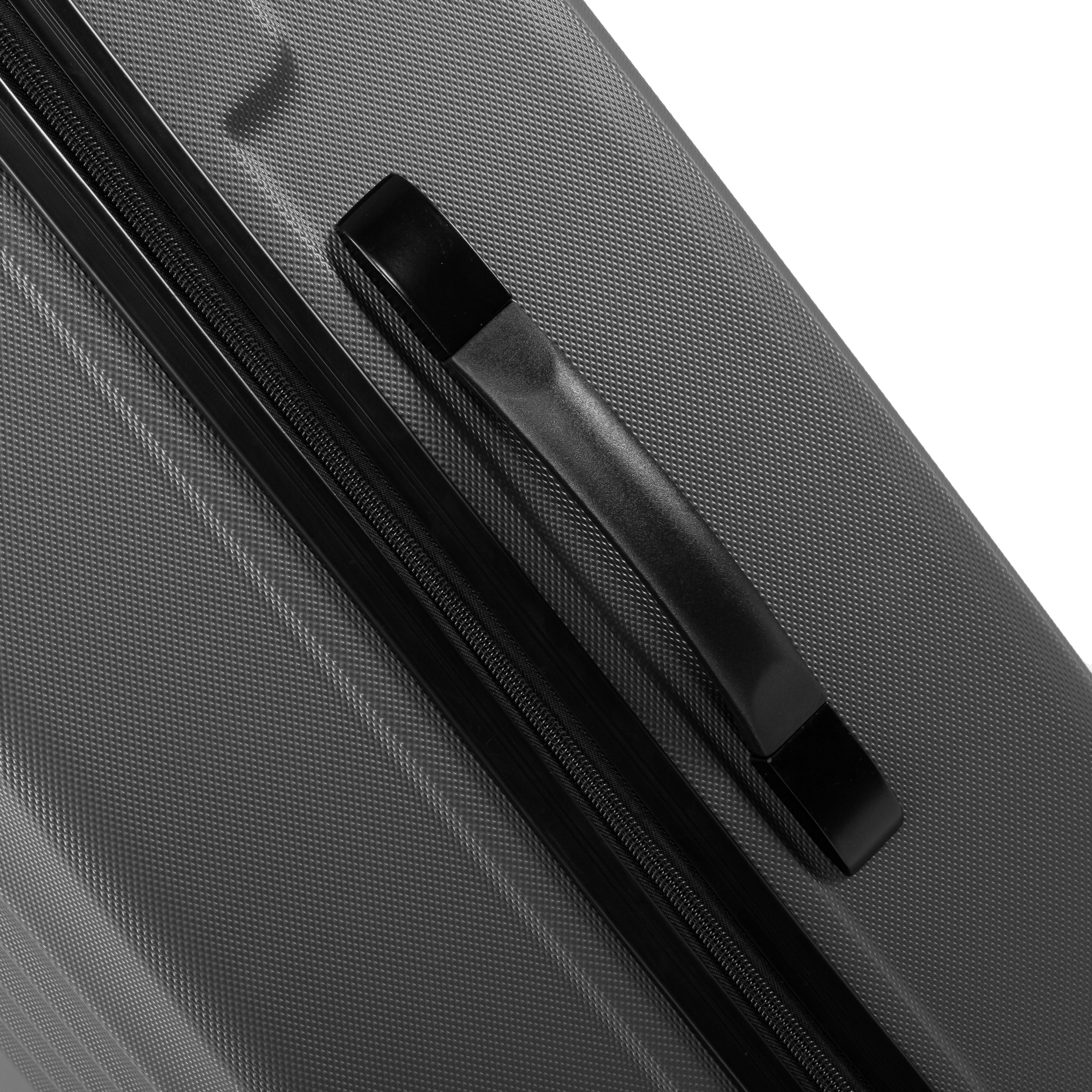 Jetstream 3 Piece Hardside Luggage Set - Rolling Wheeled Spinner Travel Lightweight ABS Suitcase, Charcoal