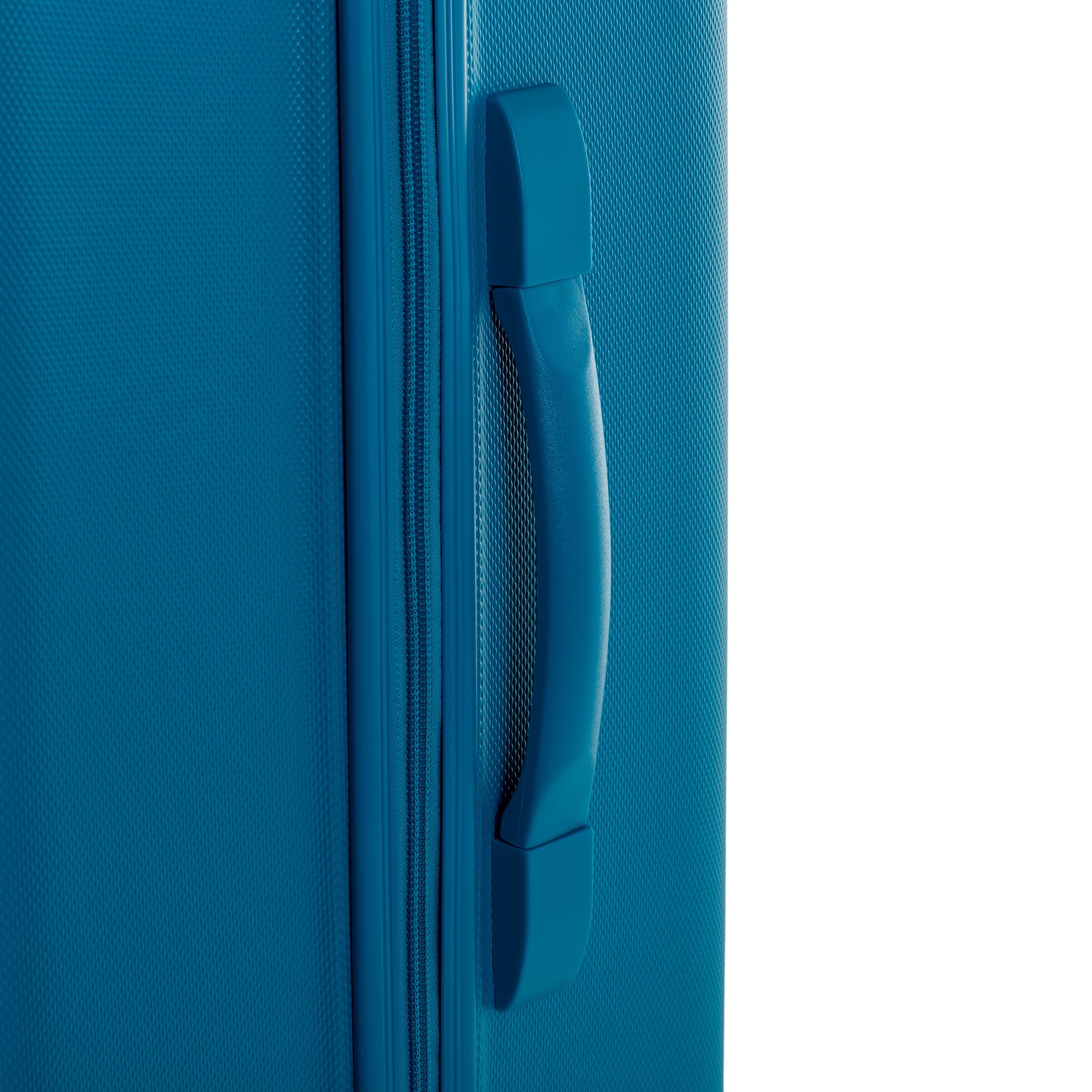 JETSTREAM 5pc Hardside Rolling Spinner Upright Set, 20" 28" Luggage Duo, 3pc Packing Cubes, Blue