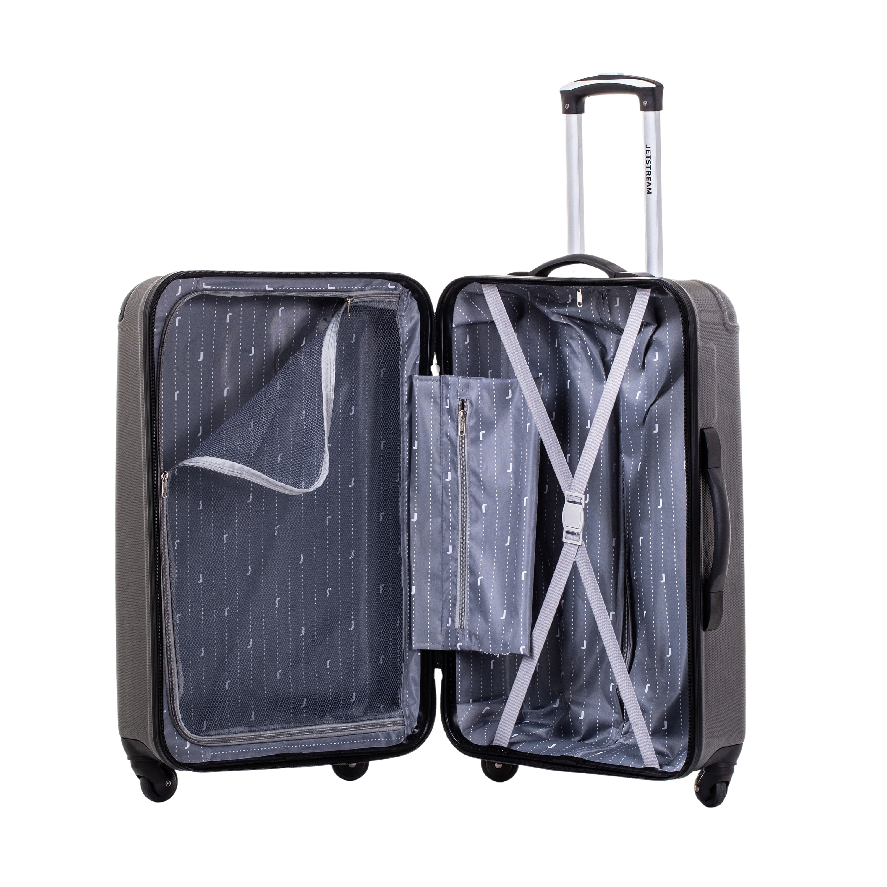 Jetstream 24-inch Hardside Rolling Spinner Checked Luggage, 24in Hardside Spinner Luggage